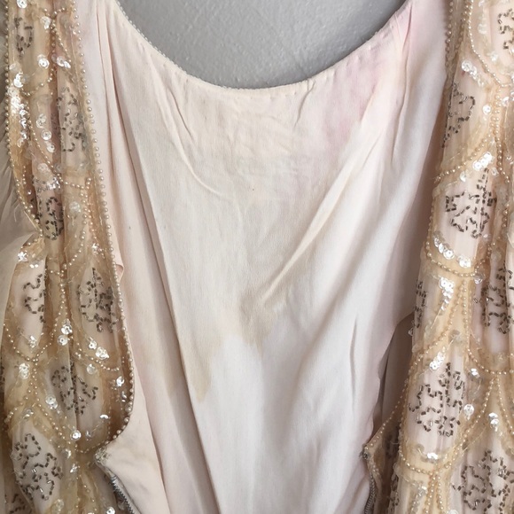 60’s Vintage handmade hand beaded formal dress - Picture 4 of 6